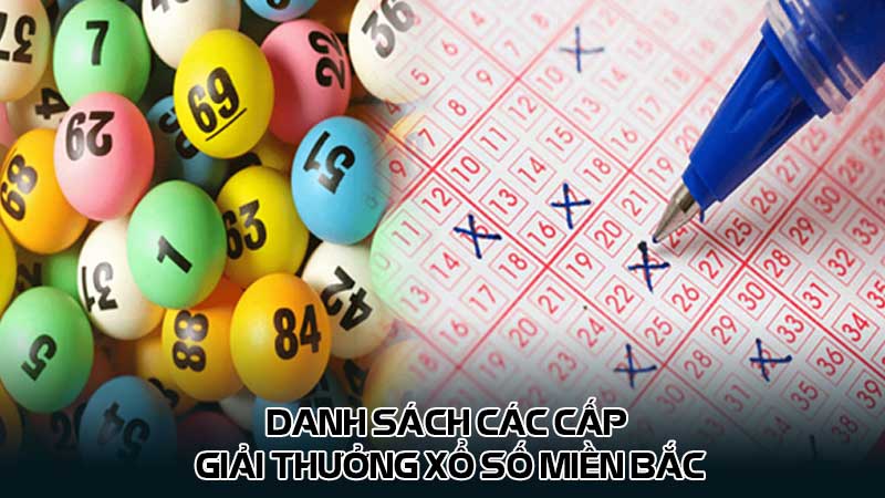 Danh sách các cấp giải thưởng Xổ số miền bắc