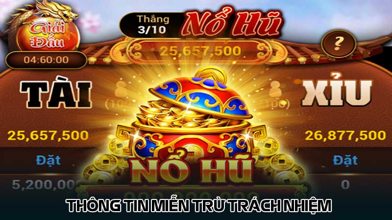 Thông tin miễn trừ trách nhiệm